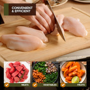 Wood Cutting Boards for Kitchen Counter by Modern Innovations – 9x6 inches, 12x8 inches, 15x10 inches, Bamboo, Pack of 3