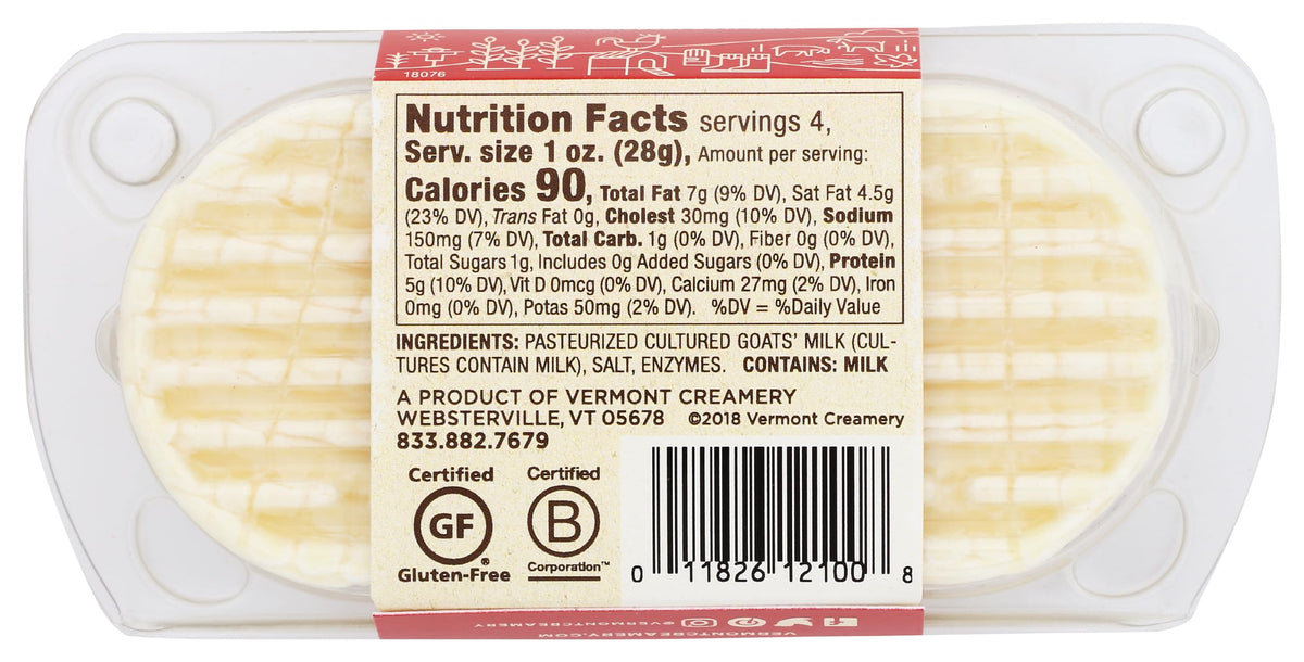 Bijou Goat Cheese by Vermont Creamery – 4 Ounce (Pack of 1), Model 0011826121008