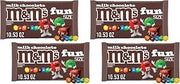M&M's Milk Chocolate Fun Size Candy Bag, 10.53oz (Pack of 4)