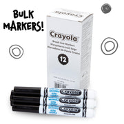 Crayola Black / 12 Count (Pack of 1) / Standard Packaging Coloring Pens & Markers