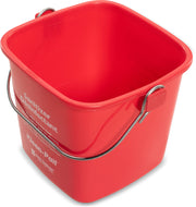 San Jamar Kleen-Pail® Plastic Cleaning Bucket 3 Quarts Red by Carlisle FoodService Products – 3 Quarts, Plastic, Red, Model KP97RD