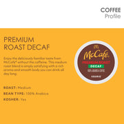 McCafé Decaf Premium Medium Roast K-Cup Coffee Pods (12 Pods) by McCafe – 12 Count (Pack of 1)