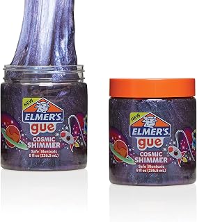 Elmer's GUE Premade Slime, Cosmic Shimmer Glitter Slime, 2 Count