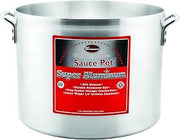 Winco USA Super Aluminum Sauce Pot, Extra Heavy Weight, 34 Quart, Aluminum