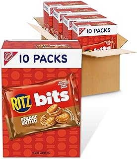 Ritz Bits Peanut Butter Sandwich Crackers, 40 Snack Packs