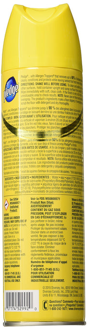 3 Pack 13.8 Oz Lemon Scent Furniture Polish by Pledge – 4.6 Ounce (Pack of 3), Leather, Pack of 3, Model 315692