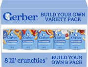 Gerber Lil' Crunchies Snacks for Babies, Stage 3, Build Your Own Variety Pack, 8PK