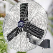 Global Industrial Black/Gray/Silver / 42"L x 33"W x 7"H / Industrial Wall-Mounted Fans
