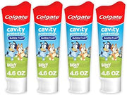 Colgate Kids Bluey Fluoride Toothpaste, Bubblegum, 4 Pack, 4.6 oz