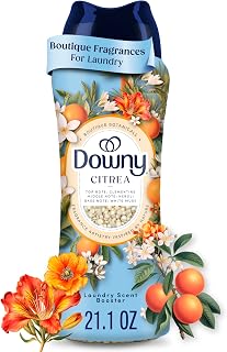 Downy Boutique Botanicals In Wash Laundry Scent Booster Beads, Boutique Fragrances inspired by the Artistry of Nature, CITREA Scent, 21.1 oz