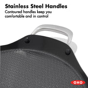 Hybrid Nonstick Stainless Steel Griddle Pan by OXO – Griddle Pan, 5.0 cups, Ceramic, Stainless Steel, Model CC011429-001