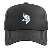 Curtis Vikings Trucker Hat with Adjustable Mesh Back by Curtis, University Place, WA 98466 – Polyester, Black