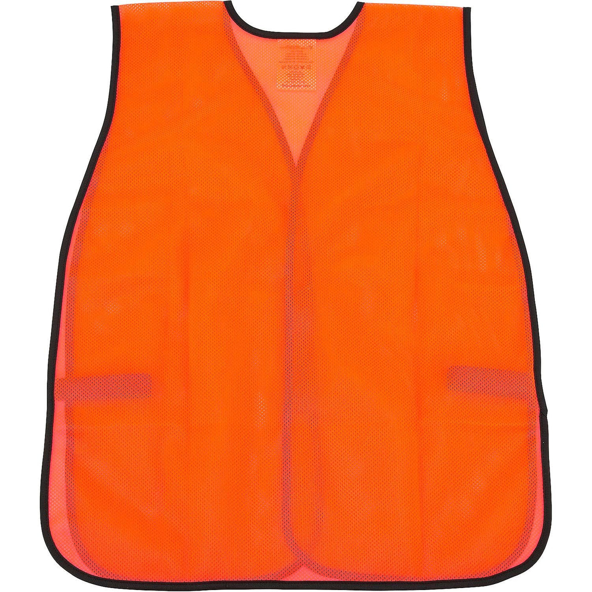 Hi-Vis Safety Vest by Global Industrial – One Size, Polyester, Orange, Model 641642O