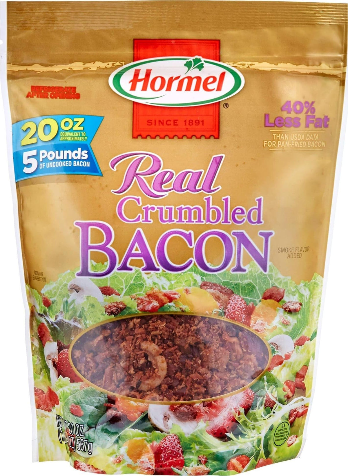 Hormel Bacon / 20 Ounce (Pack of 6) / 6 Bacon
