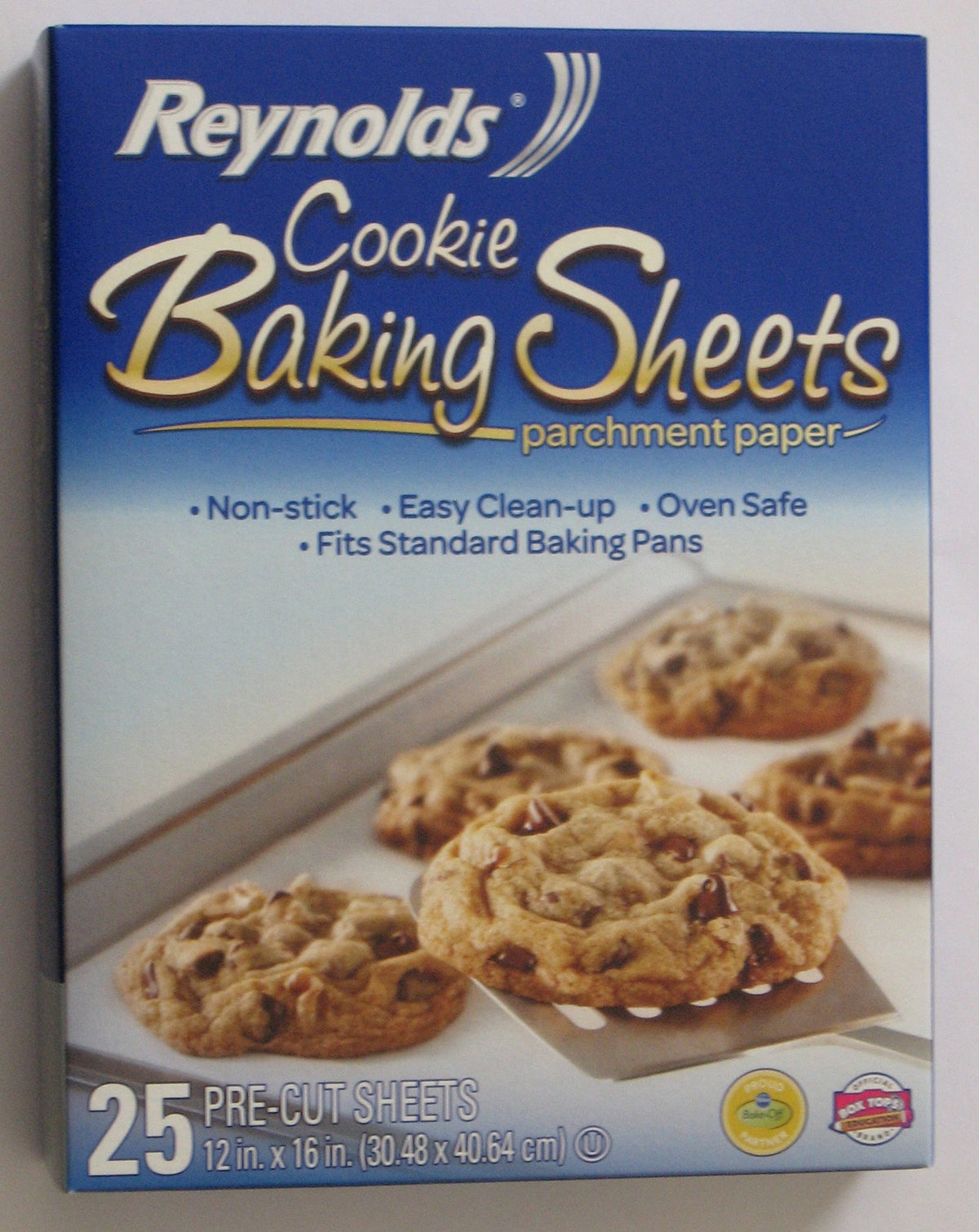 Cookie Baking Sheets Non-stick Parchment Paper 2-pack (25 Count Each) (2) by Reynolds – 16x24 inches, Paper, Silver, Pack of 50