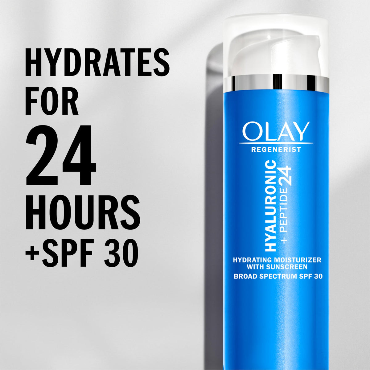 Hyaluronic SPF 30 Hydrating Moisturizer with Sunscreen by Olay – 1.7 Fl Oz (Pack of 1), White, Model 4cdde4d6-544f-441e-838a-70c3384c2adf