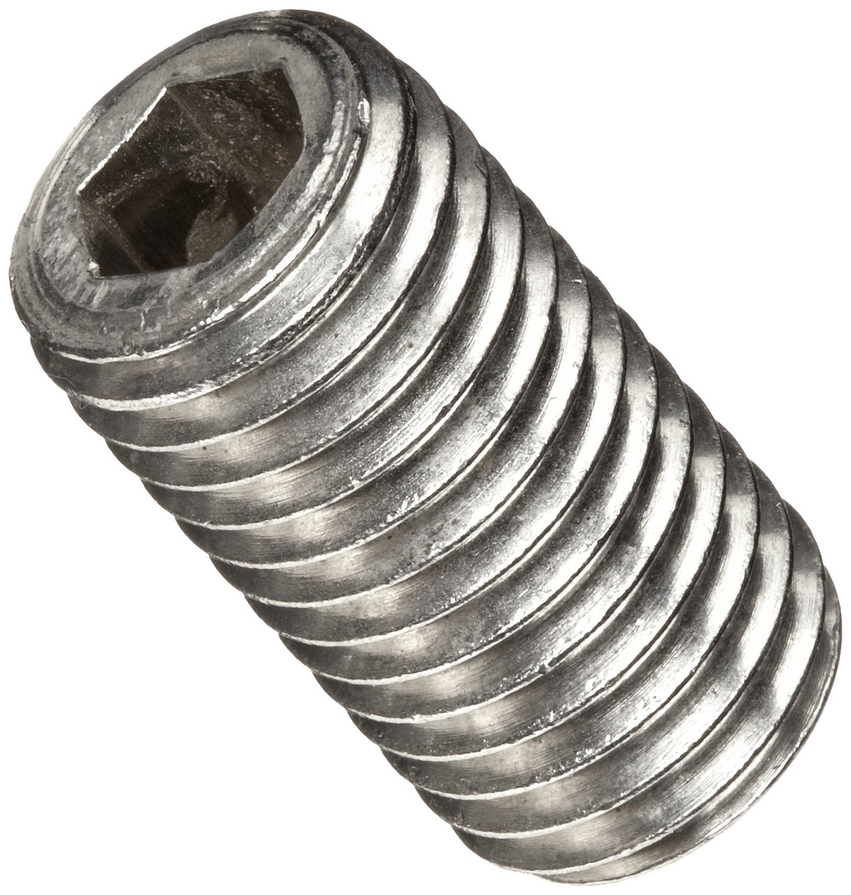 18-8 Stainless Steel Set Screw by Small Parts – 1/4"-28, Stainless Steel, Pack of 100