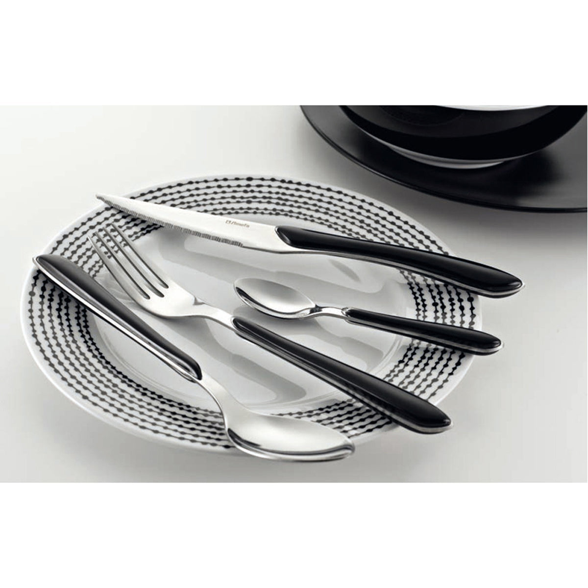 Amefa 32 Piece Cutlery Set for 8 People / Yellow / 1 Flatware Sets