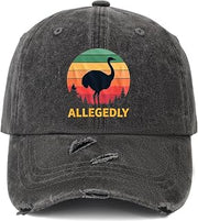Allegedly Emu Hat Women Funny Baseball Hats Funny Gifts for Women