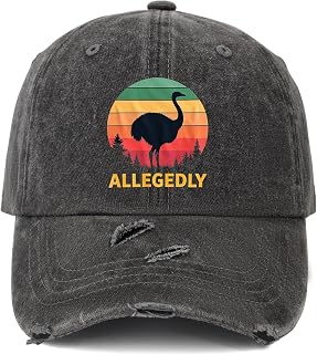 Allegedly Emu Hat Women Funny Baseball Hats Funny Gifts for Women