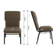 Flash Furniture Jute Fabric/Black Frame / Set of 1 / Classic Chairs