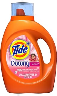 Tide Plus Downy April Fresh Scent Liquid Laundry Detergent, 92 oz, 59 loads (Packaging May Vary)