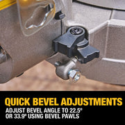 20V MAX XR 12 in. Double Bevel Sliding Miter Saw Kit () by DEWALT – Blend, Black, Yellow, Model DCS785WW1