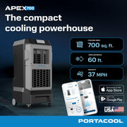 Portacool 700 SQ. FT. / Gray / 1 Portable