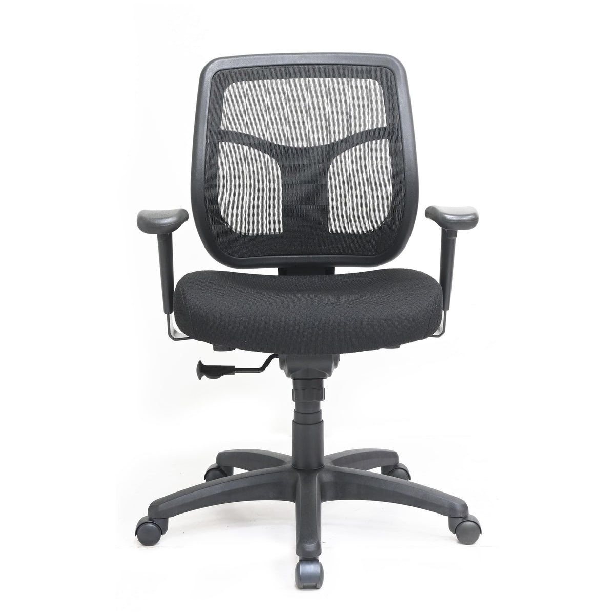 Eurotech Black / Upgraded Seat with Authentic TEMPUR-Material / 26 inches (W) x 19.3 inches (D) x 35 inches ( Home Office Desk Chairs