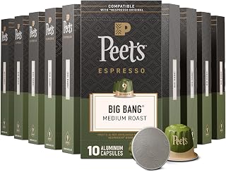 Peet's Coffee Espresso Capsules, Medium Roast, Big Bang, 100 Count