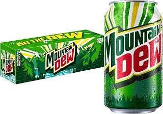 Mountain Dew Soda, 12 Fl Oz Cans (Pack of 12)