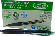 Uni-Ball Signo UMN-207E Green Gel Ink 0.7mm Box of 12