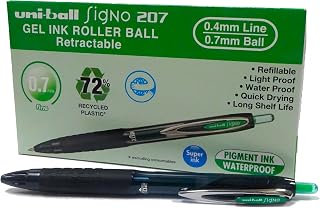 Uni-Ball Signo UMN-207E Green Gel Ink 0.7mm Box of 12