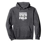 Curtis Warriors Own the Field Pullover Hoodie by Curtis Warriors Official High School Gear – Polyester, Grey, Model GQ83XZ0H6GM