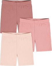 Gerber Baby & Toddler Girls 3-Pack Pull-on Bike Shorts