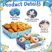 Harloon Hanukkah Serving Trays, Disposable Paper, 36 Count
