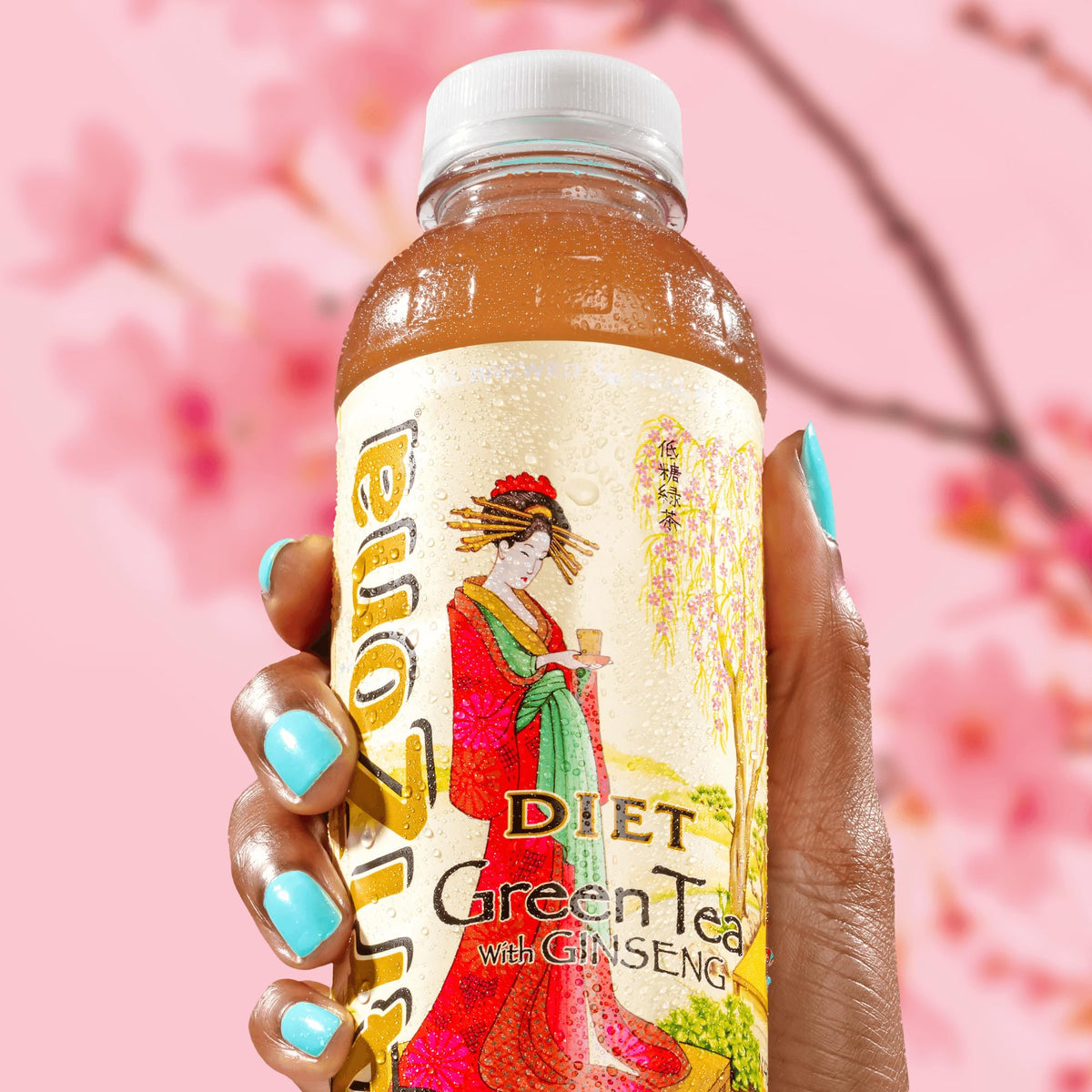Diet Green Tea with Ginseng - 16 Fl Oz (24 Pack) by AriZona – 16 Fl Oz (Pack of 24), Pack of 24
