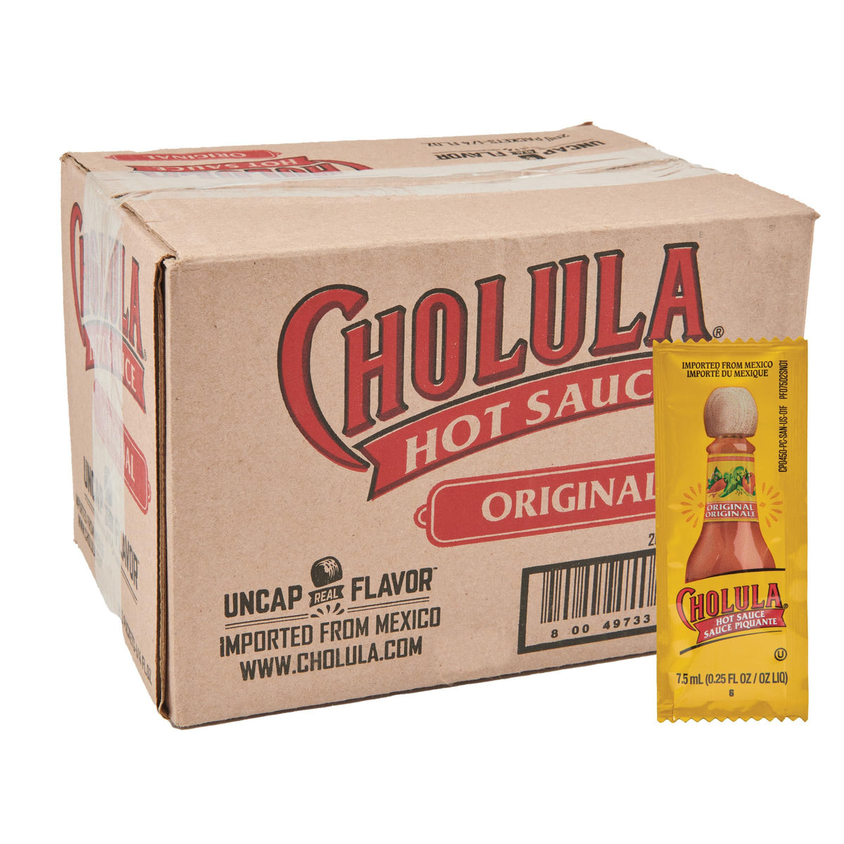 Original Hot Sauce Packets by Cholula – 0.25 Fl Oz (Pack of 200), Pack of 200