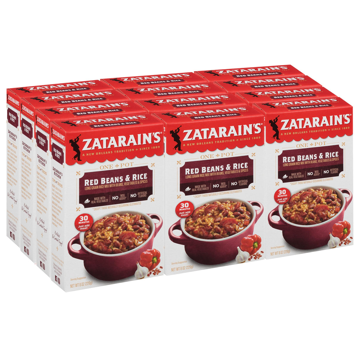 Zatarain's 8 Ounce (Pack of 12) / 12 Seasoned Rice