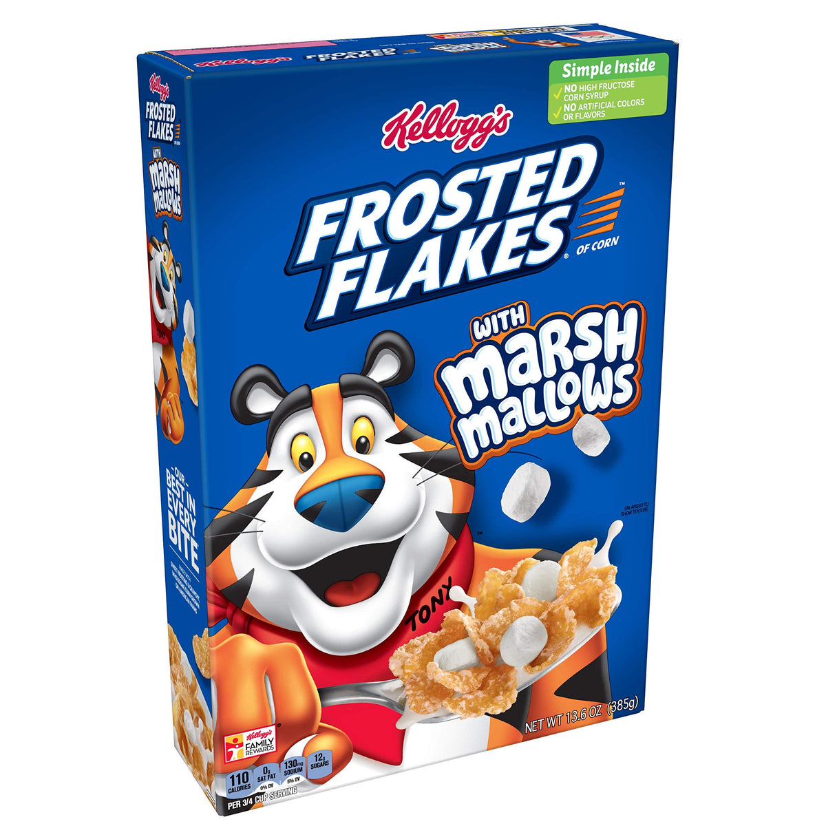 Kellogg's Frosted Flakes Frosted Flakes w Marshmallows / 13.6 Ounce (Pack of 1) / 1 Breakfast Foods