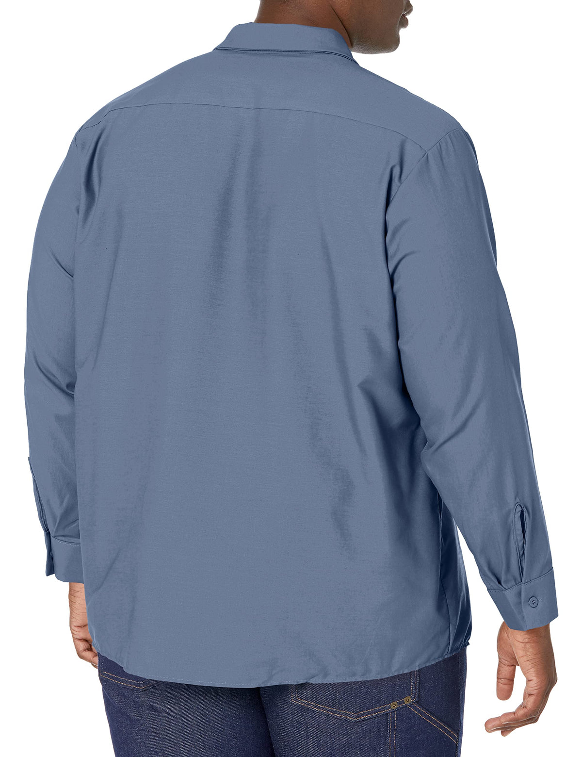 Long Sleeve Industrial Solid Work Shirt Postman Blue X-Large - 5 Pack by Red Kap – Cotton, Postman Blue, Pack of 5, Model SP14