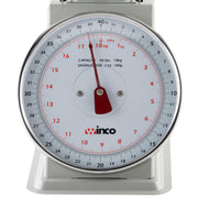 Winco 40 Pound / 8" / White, Steel Mechanical Scales