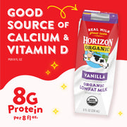 Vanilla Milk by Horizon Organic – 8 Fl Oz (Pack of 18), Pack of 18, Model 020415