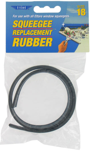Squeegee Replacement Blade by Ettore – 18 inches, Rubber,Stainless Steel, Black, Pack of 12, Model 20018