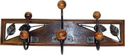 Imex The Fox Double Hanger with Three Positions, Wood, Brown, 18 x 50 x 9.5 cm