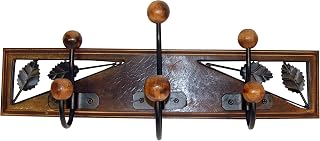 Imex The Fox Double Hanger with Three Positions, Wood, Brown, 18 x 50 x 9.5 cm