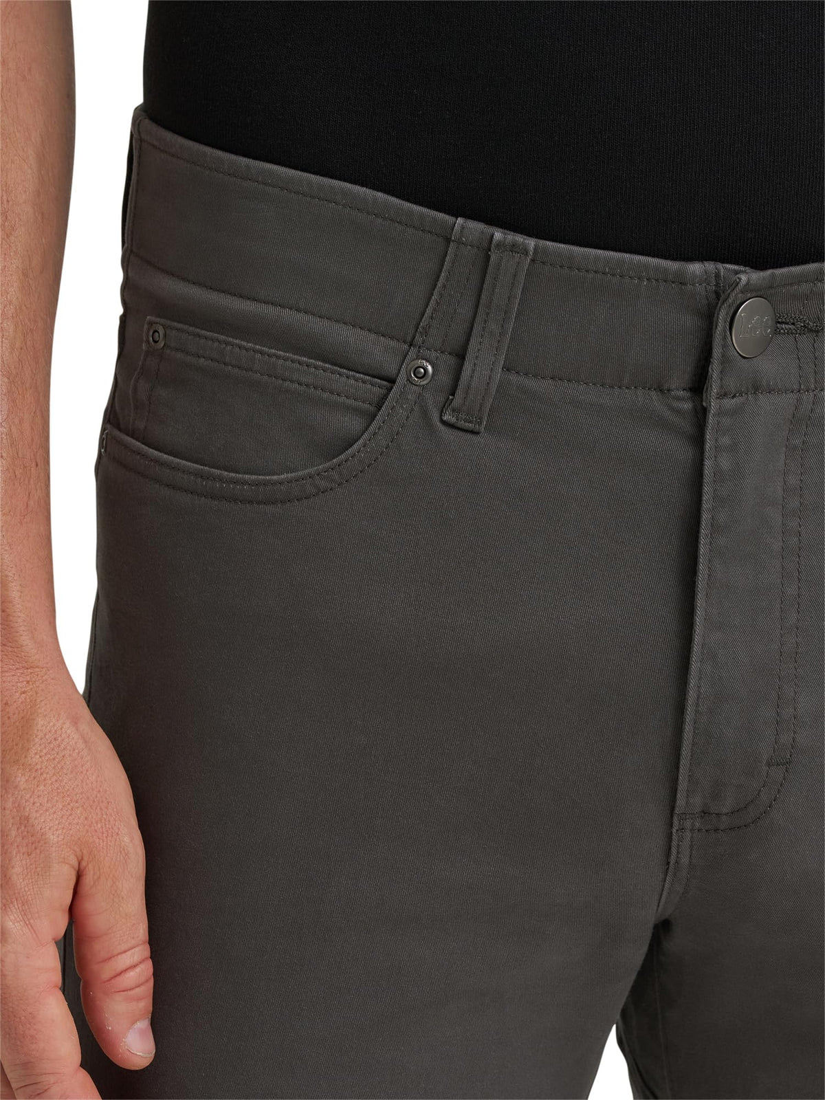 Men's Extreme Motion Slim Straight Jean by Lee – Cotton Blend, Static Gray (Twill), Model 112383037