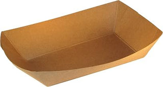 7155 Food Tray, #500, Kraft Plain (Pack of 500)