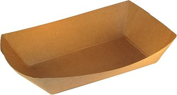 7155 Food Tray, #500, Kraft Plain (Pack of 500)