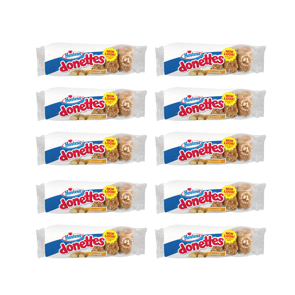 Crunch Donettes by Hostess – 4 Ounce (Pack of 10), Pack of 10